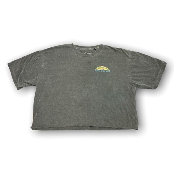 Blue 48 Women’s Cropped Tee Shirt Size Large - Picture 1 of 5